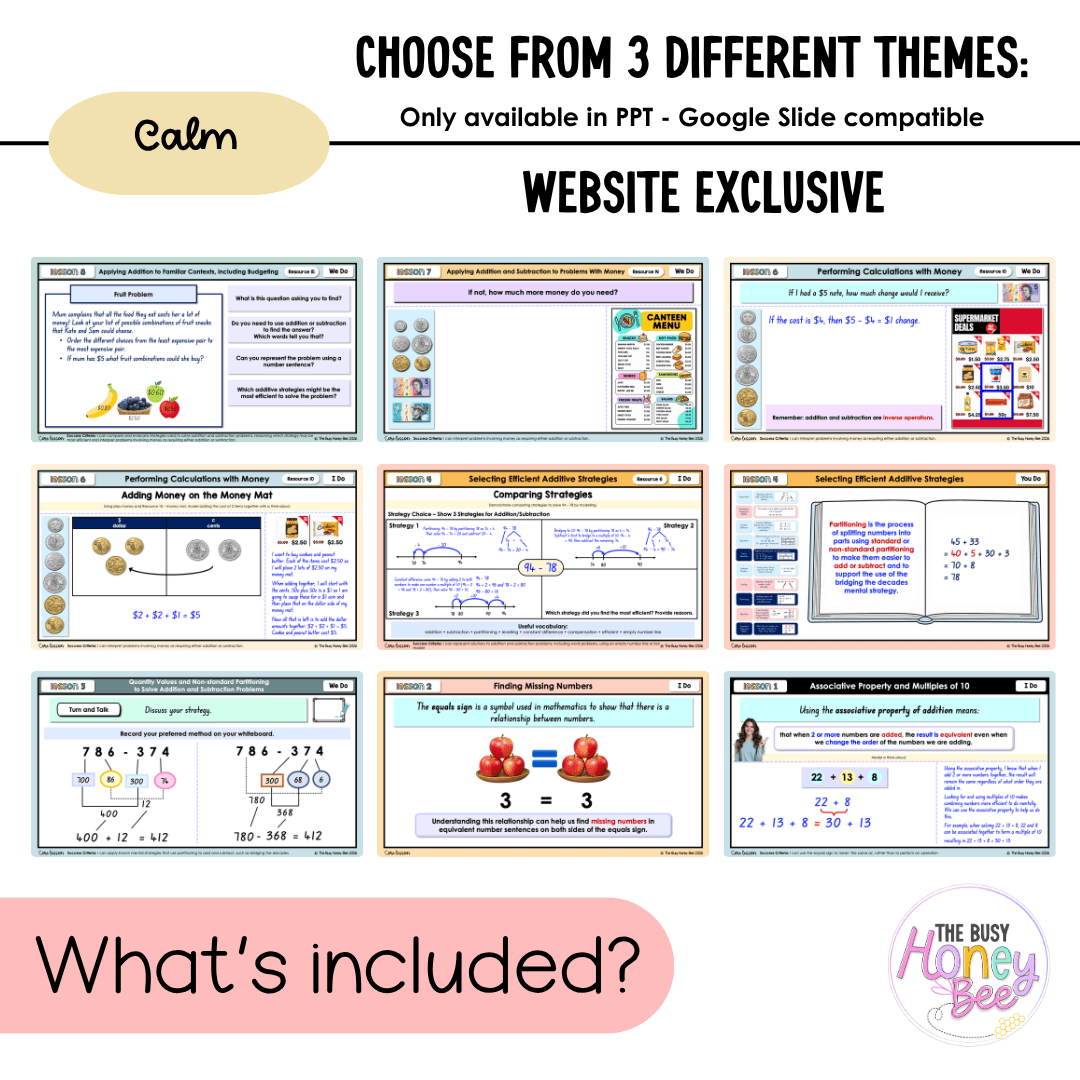 Stage 2 Year A NSW Maths Unit 15 Addition and Subtraction Teaching Slides 2026 - Teaching Slides