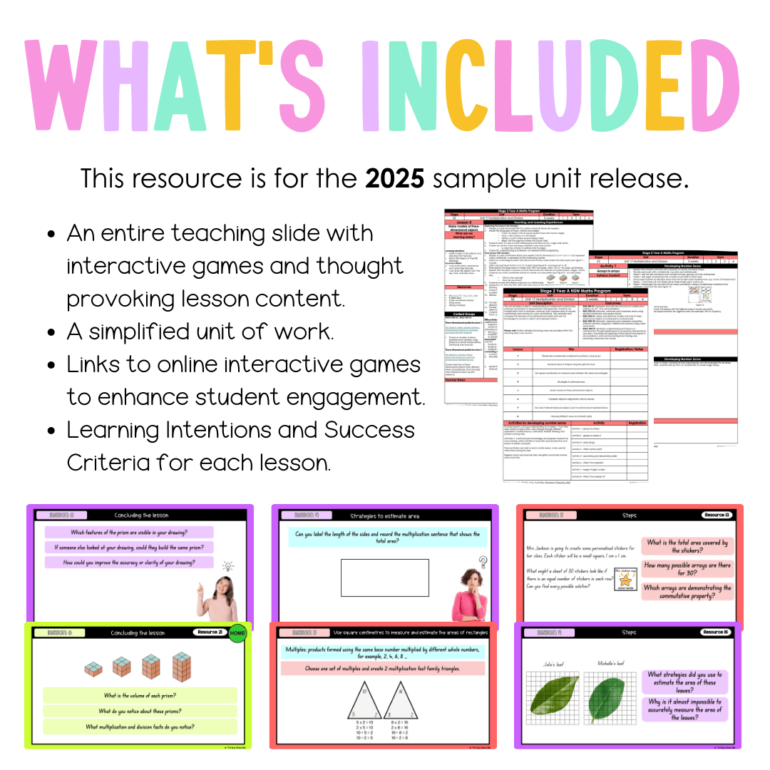 Stage 2 Year A NSW Maths Unit 17 Teaching Slides 2025 - Teaching Slides
