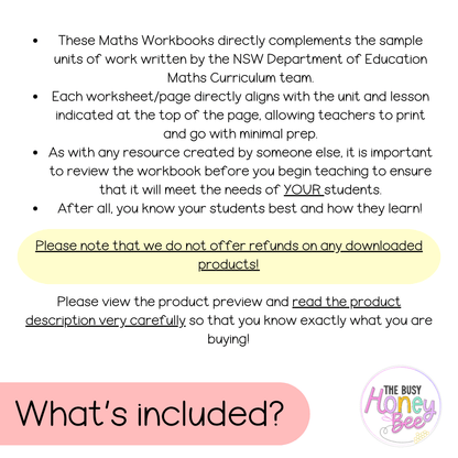 Stage 2 Year A NSW Maths Workbook ULTIMATE Mega Bundle - Workbook | Worksheets
