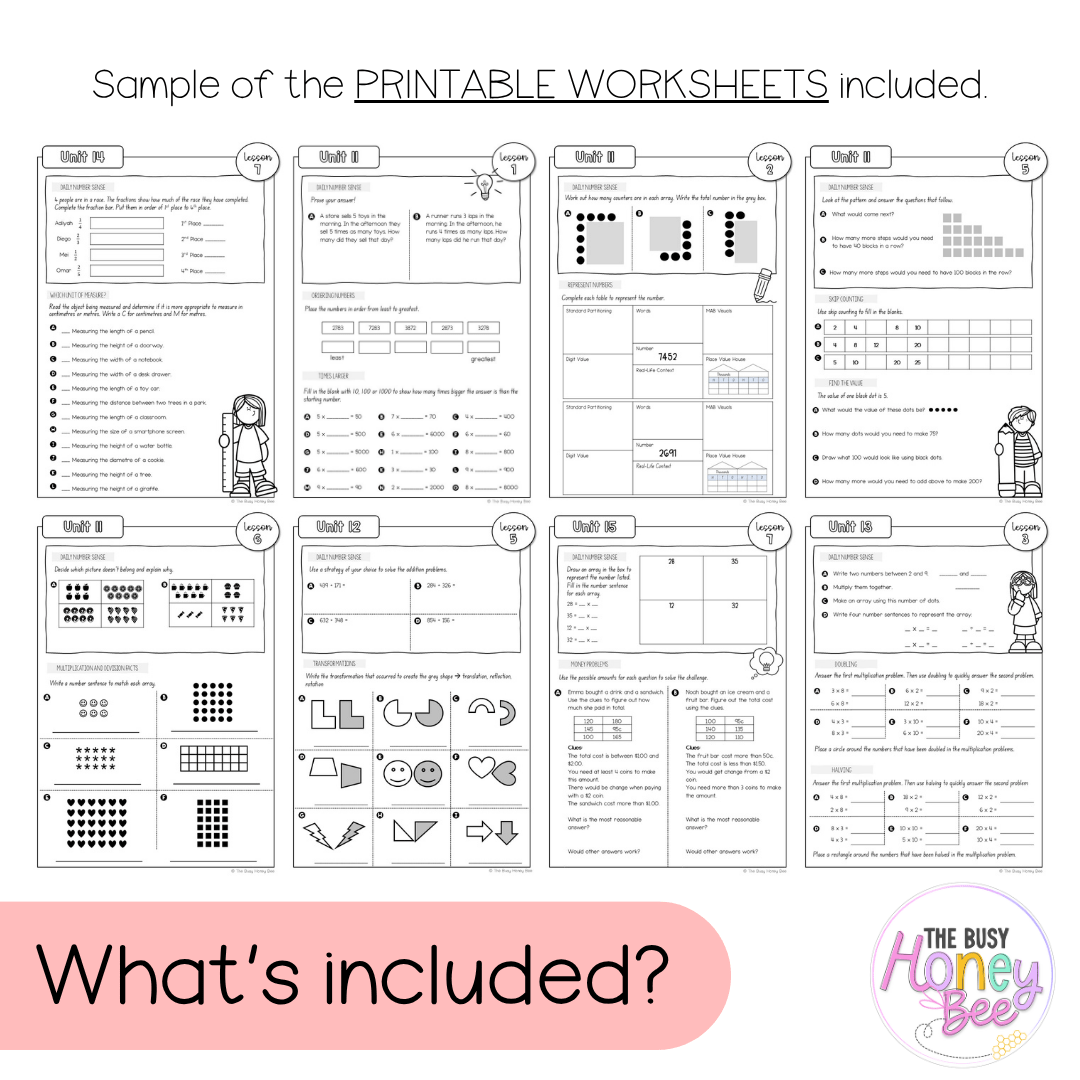 Stage 2 Year A NSW Maths Workbook ULTIMATE Mega Bundle - Workbook | Worksheets