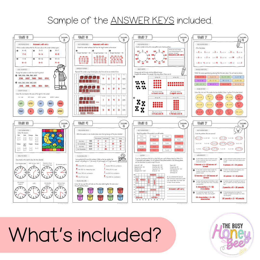 Stage 2 Year A NSW Maths Workbook ULTIMATE Mega Bundle - Workbook | Worksheets