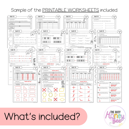 Stage 2 Year A NSW Maths Worksheets Unit 19 - Workbook | Worksheets
