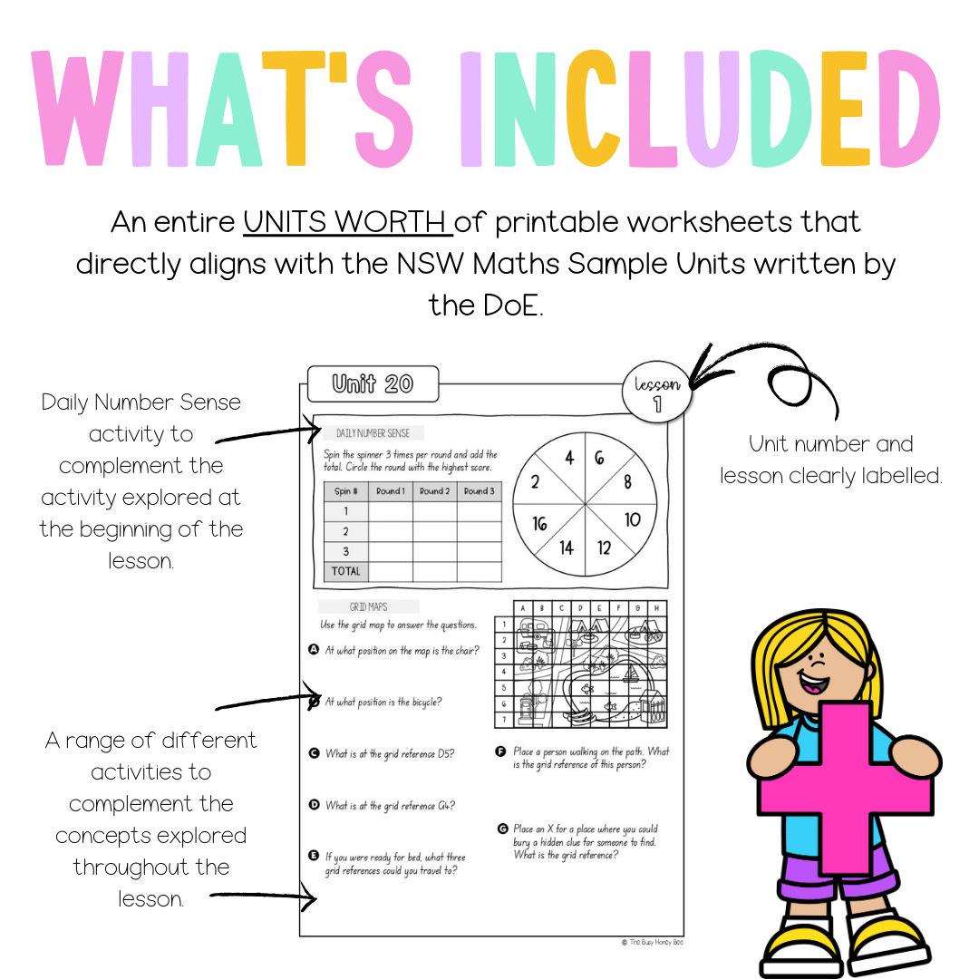 Stage 2 Year A NSW Maths Worksheets Unit 20 - Workbook | Worksheets