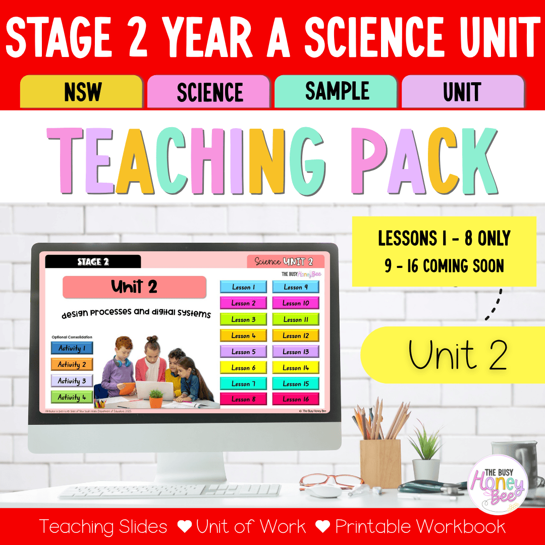 Stage 2 Year A NSW Science Sample Unit 2 Teaching Pack 2026 - Teaching Bundle