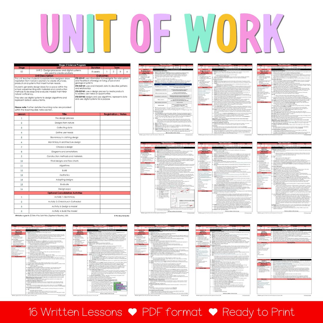 Stage 2 Year A NSW Science Sample Unit 2 Teaching Pack 2026 - Teaching Bundle