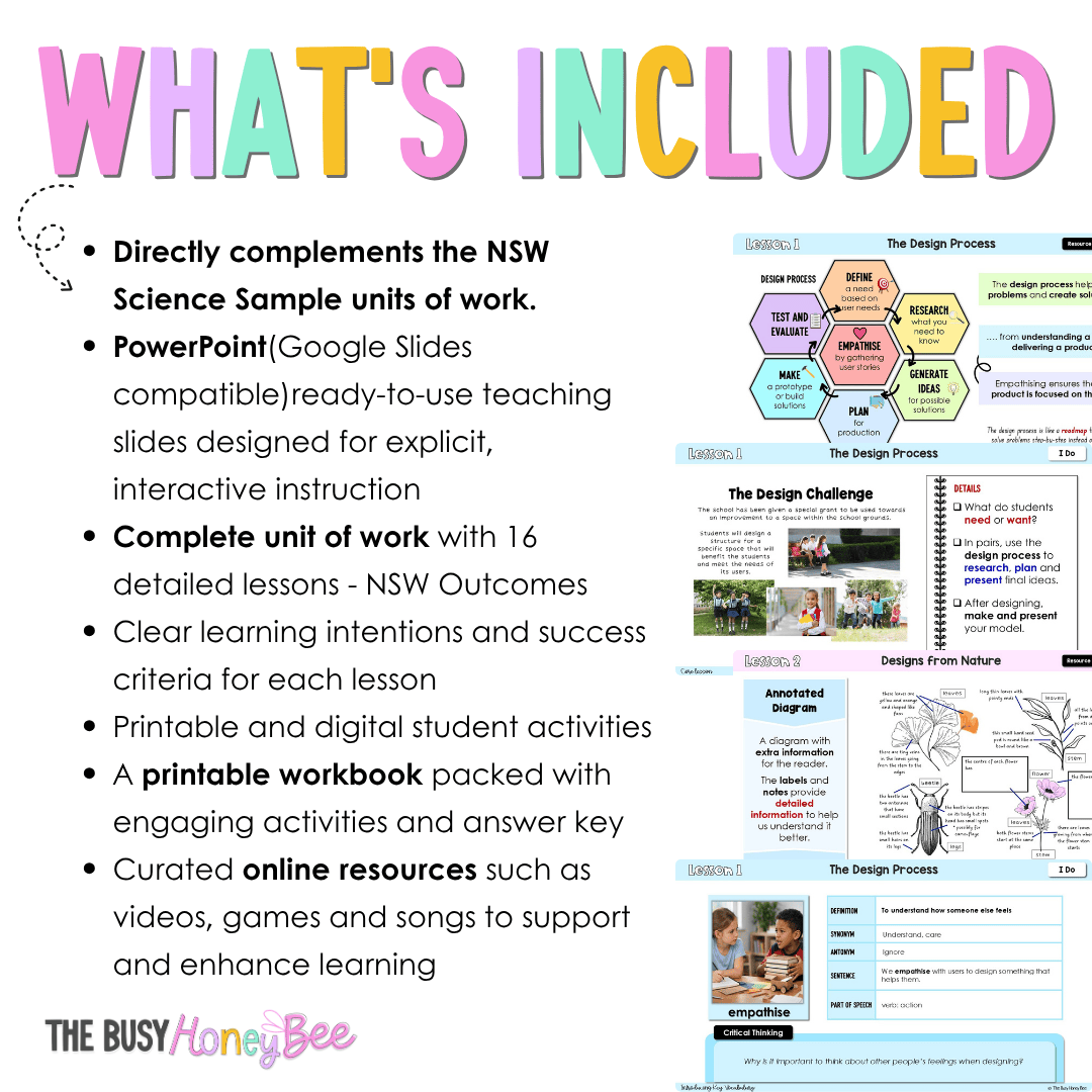 Stage 2 Year A NSW Science Sample Unit 2 Teaching Pack 2026 - Teaching Bundle