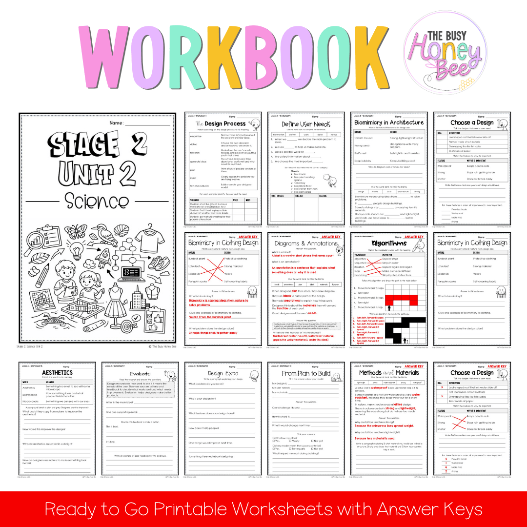 Stage 2 Year A NSW Science Sample Unit 2 Teaching Pack 2026 - Teaching Bundle