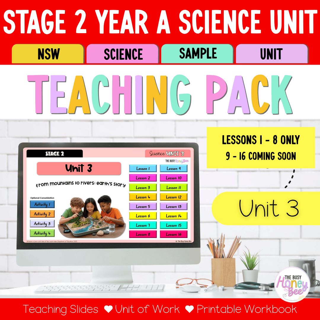 Stage 2 Year A NSW Science Sample Unit 3 Teaching Pack 2026 - Teaching Bundle