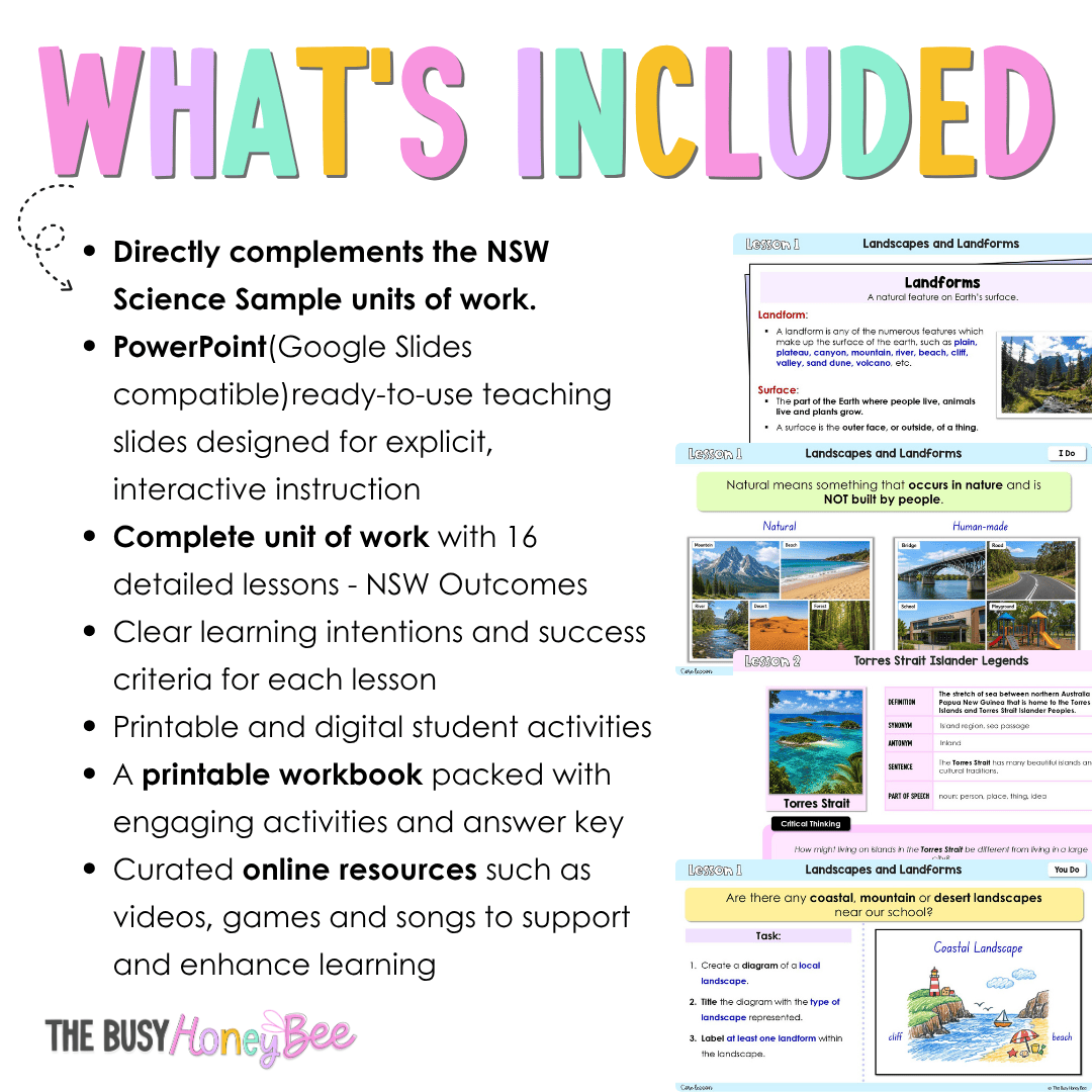 Stage 2 Year A NSW Science Sample Unit 3 Teaching Pack 2026 - Teaching Bundle