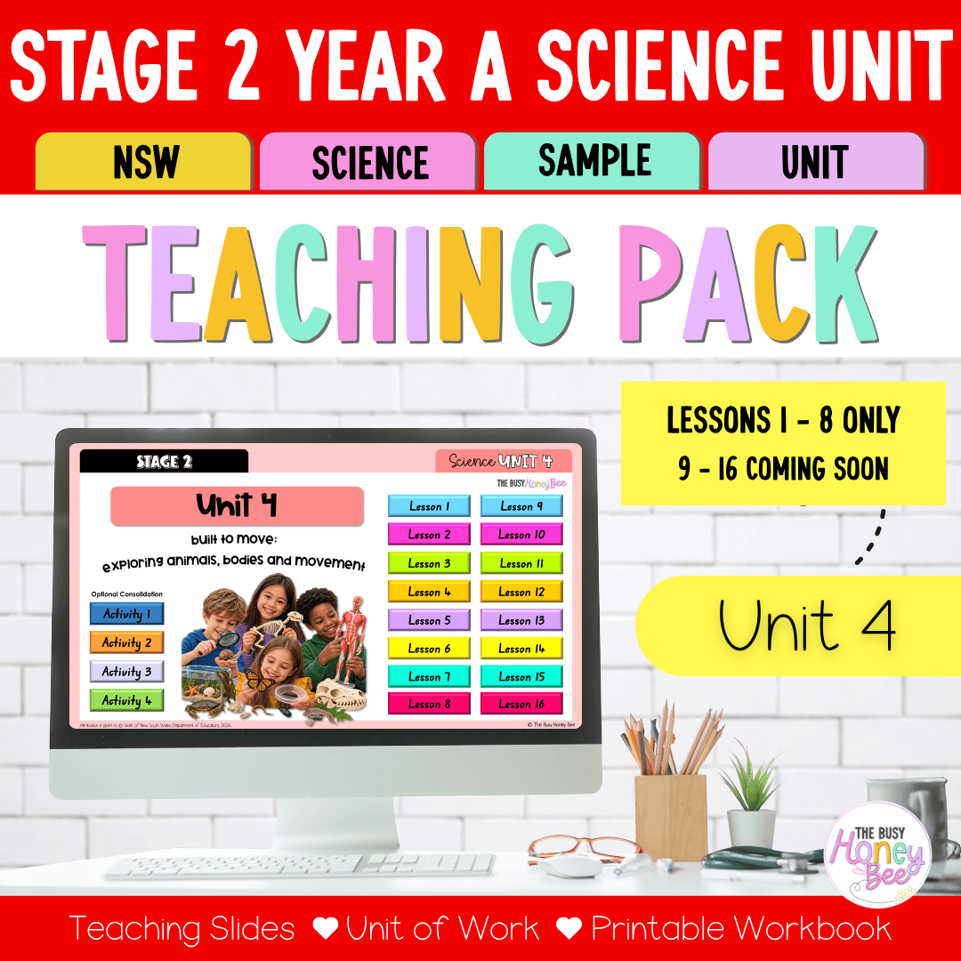 Stage 2 Year A NSW Science Sample Unit 4 Teaching Pack 2026 - Teaching Bundle