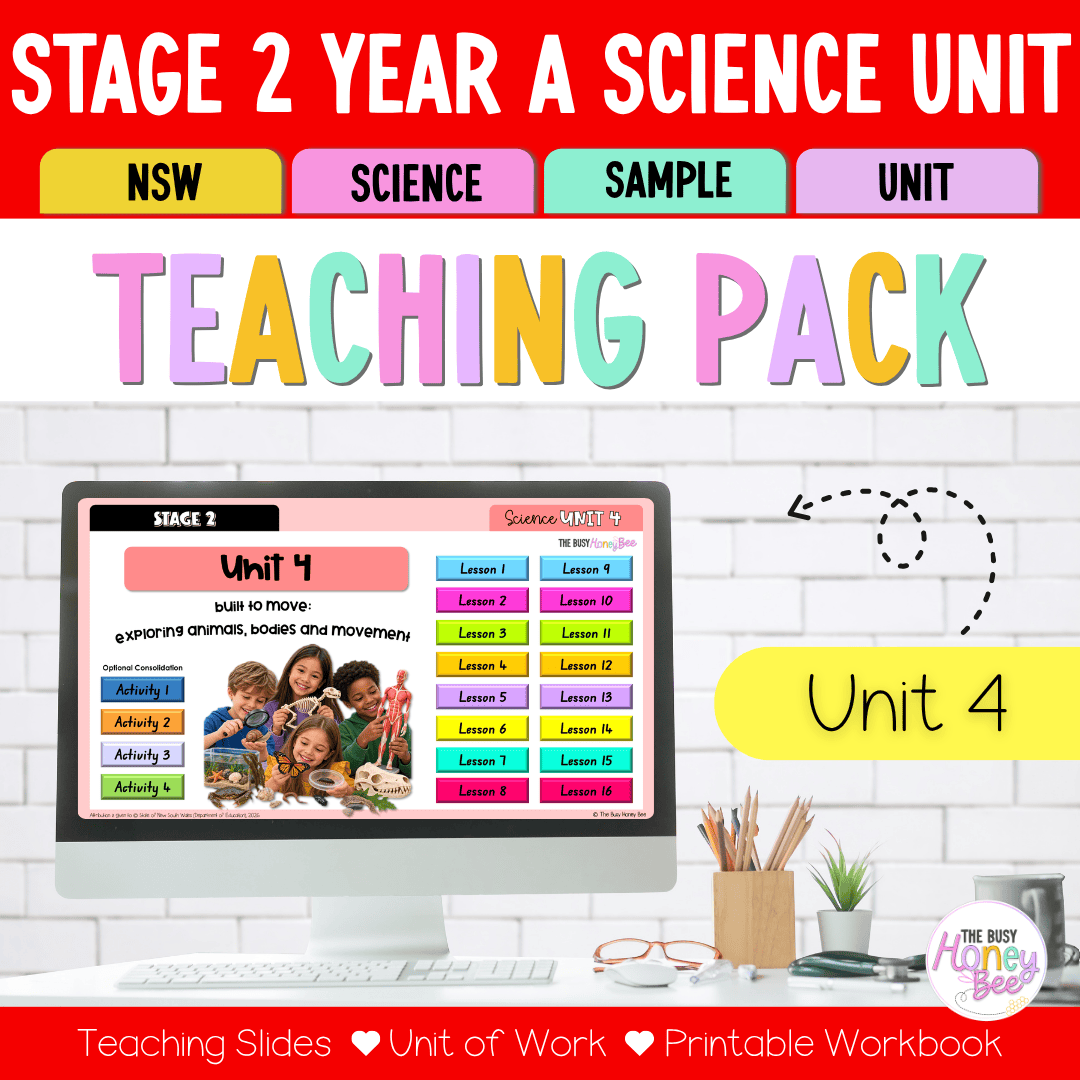 Stage 2 Year A NSW Science Sample Unit 4 Teaching Pack 2026 - Teaching Bundle