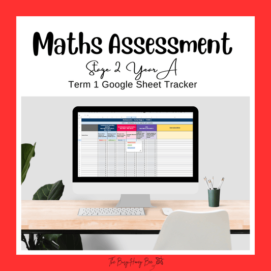 Stage 2 Year A NSW Term 1 Maths Assessment Overview Google Sheet - Assessment