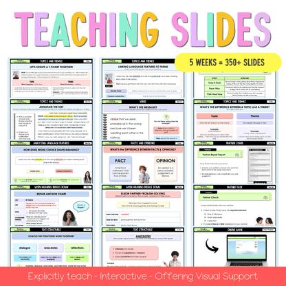 Stage 2 Year A Reading Comprehension Teaching Bundle Unit 8 - Component A - Teaching Bundle