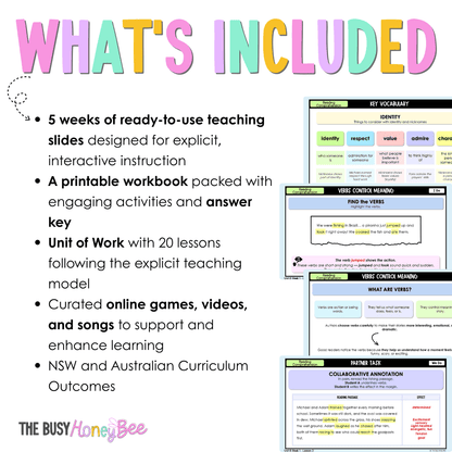Stage 2 Year A Reading Comprehension Teaching Bundle Unit 8 - Component A - Teaching Bundle