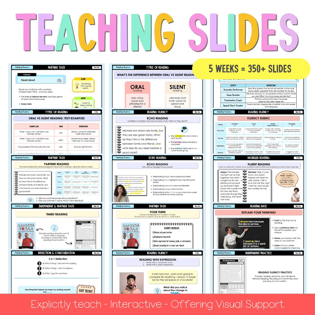 Stage 2 Year A Reading Fluency Teaching Bundle Unit 8 - Component A - Teaching Bundle