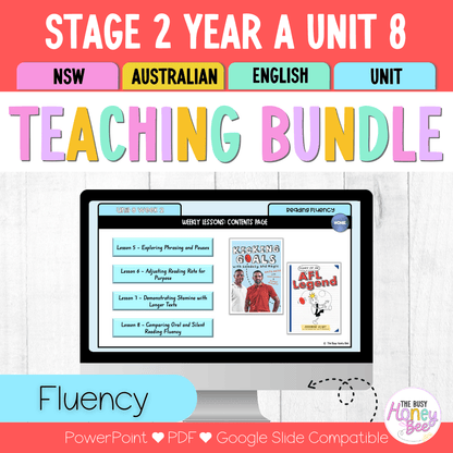 Stage 2 Year A Reading Fluency Teaching Bundle Unit 8 - Component A - Teaching Bundle