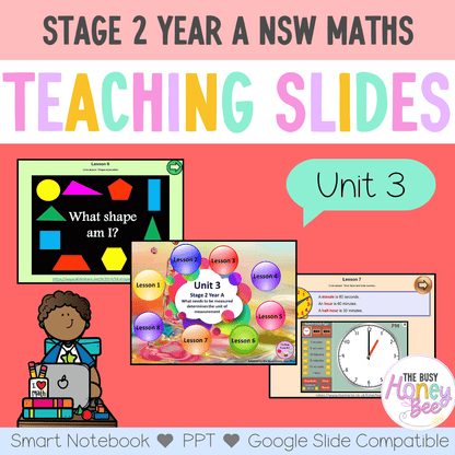 Stage 2 Year A Term 1 Maths Teaching Slides Mega Bundle - Teaching Slides
