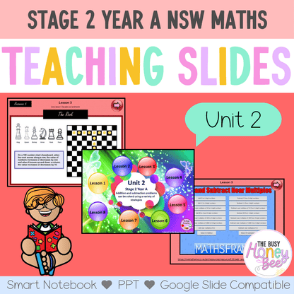 Stage 2 Year A Term 1 Maths Teaching Slides Mega Bundle - Teaching Slides