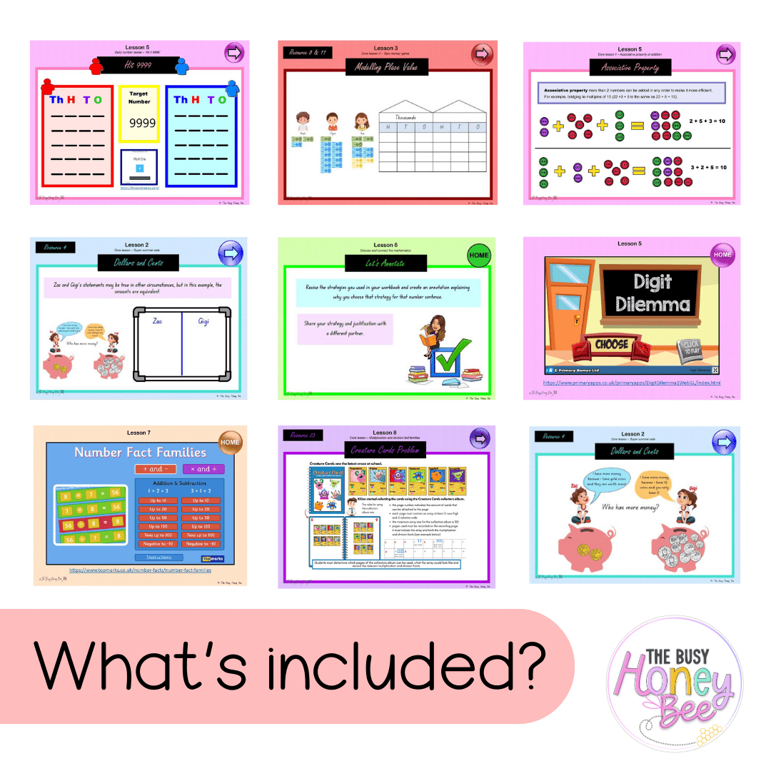 Stage 2 Year A Ultimate Maths Teaching Slides Mega Bundle - Teaching Slides