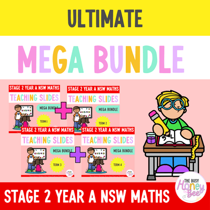Stage 2 Year A Ultimate Maths Teaching Slides Mega Bundle - Teaching Slides