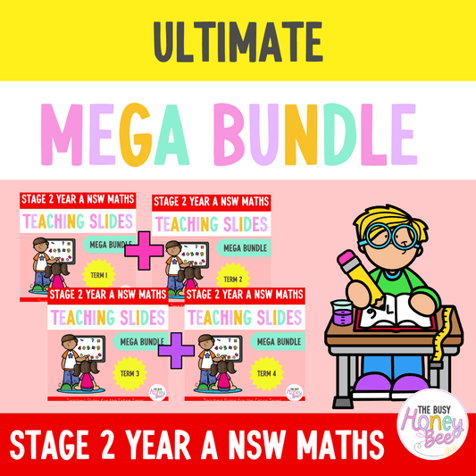 Stage 2 Year A Ultimate Maths Teaching Slides Mega Bundle - Teaching Slides