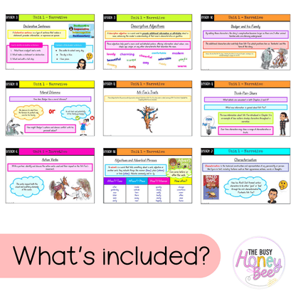 Stage 2 Year A Unit 1 NSW Narrative English Teaching Slides - Teaching Slides
