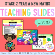 Stage 2 Year A Unit 10 NSW Maths Teaching Slides - Zip Folder: Smart Notebook, PowerPoint, Google Slide Compatible