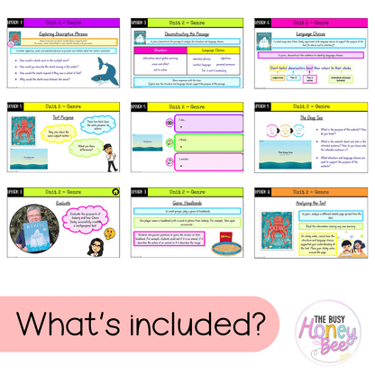 Stage 2 Year A Unit 2 NSW Genre English Teaching Slides - Teaching Slides