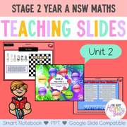Stage 2 Year A Unit 2 NSW Maths Teaching Slides - Zip Folder: Smart Notebook, PowerPoint, Google Slide Compatible