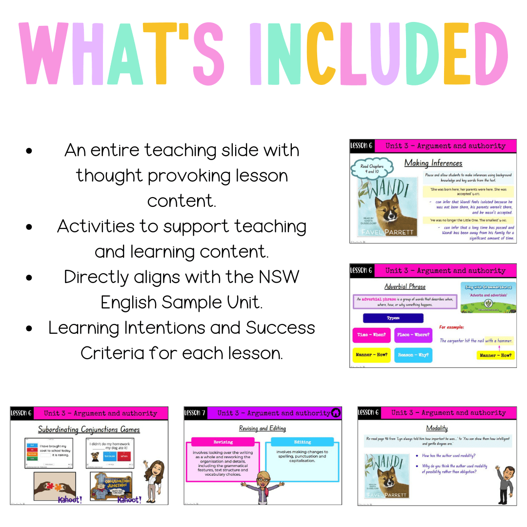 Stage 2 Year A Unit 3 NSW Argument and Authority English Teaching Slides - Teaching Slides