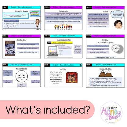 Stage 2 Year A Unit 5 NSW Characterization English Teaching Slides - Teaching Slides