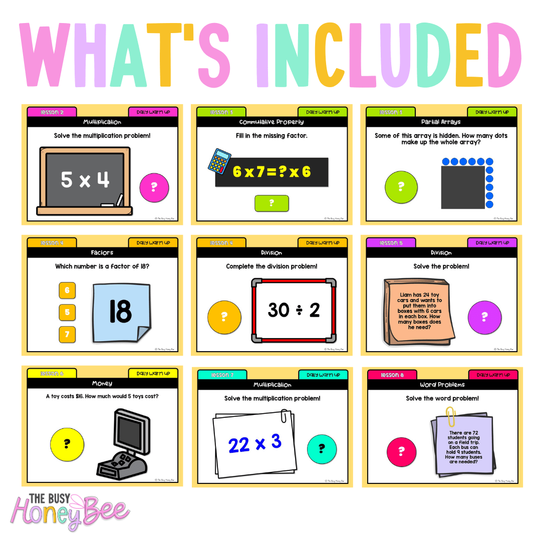 Stage 2 Year B Australian | NSW Math Daily Review | Warm-Up Term 2 Mega Bundle - Warm Up | Revision