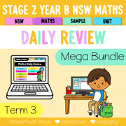 Stage 2 Year B Australian | NSW Math Daily Review | Warm-Up Term 3 Mega Bundle - Warm Up | Revision