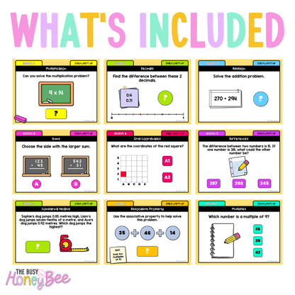 Stage 2 Year B Australian | NSW Math Daily Review | Warm-Up Term 4 Mega Bundle - Warm Up | Revision