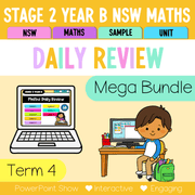 Stage 2 Year B Australian | NSW Math Daily Review | Warm-Up Term 4 Mega Bundle - Warm Up | Revision