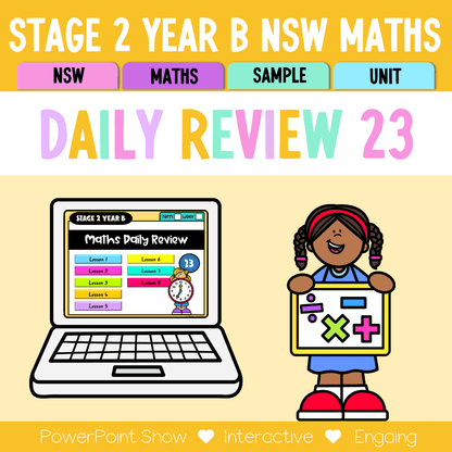 Stage 2 Year B Australian | NSW Math Daily Review | Warm-Up Unit 23 -