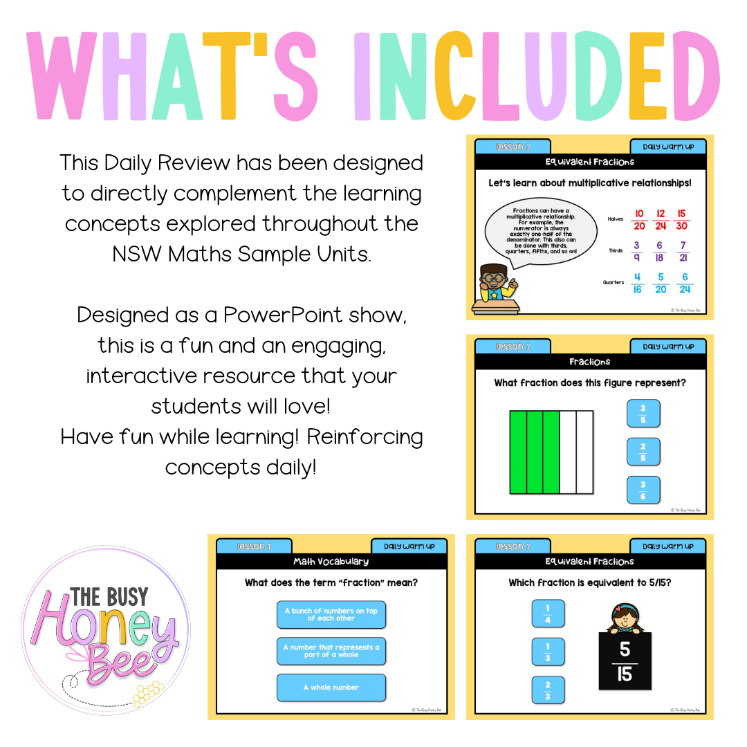 Stage 2 Year B Australian | NSW Math Daily Review | Warm-Up Unit 24 -