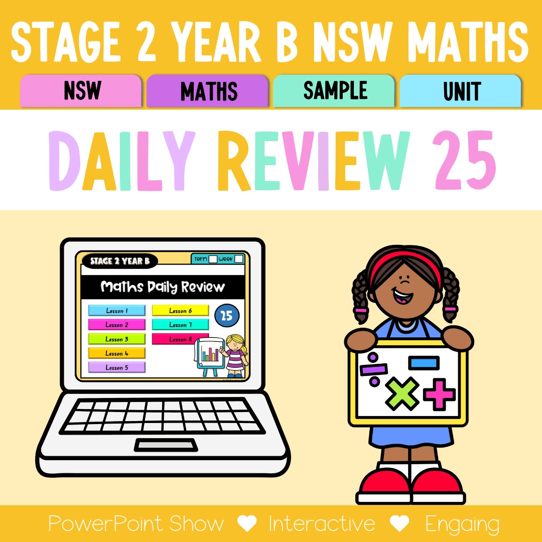 Stage 2 Year B Australian | NSW Math Daily Review | Warm-Up Unit 25 -