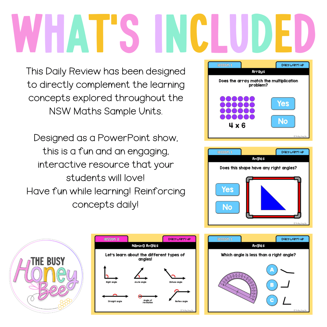 Stage 2 Year B Australian | NSW Math Daily Review | Warm-Up Unit 30 - Warm Up | Revision