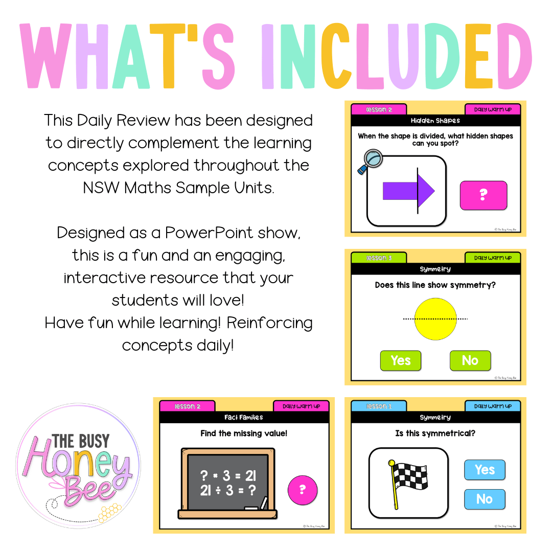 Stage 2 Year B Australian | NSW Math Daily Review | Warm-Up Unit 32 - Warm Up | Revision