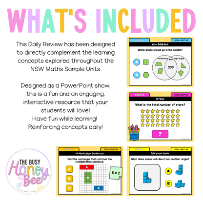 Stage 2 Year B Australian | NSW Math Daily Review | Warm-Up Unit 37 - Warm Up | Revision