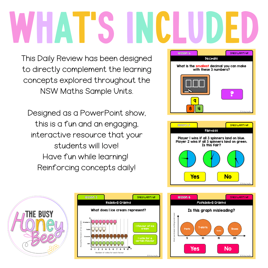 Stage 2 Year B Australian | NSW Math Daily Review | Warm-Up Unit 38 - Warm Up | Revision