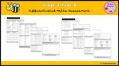 Stage 2 Year B Differentiated Maths Assessment Unit 21 - Assessment
