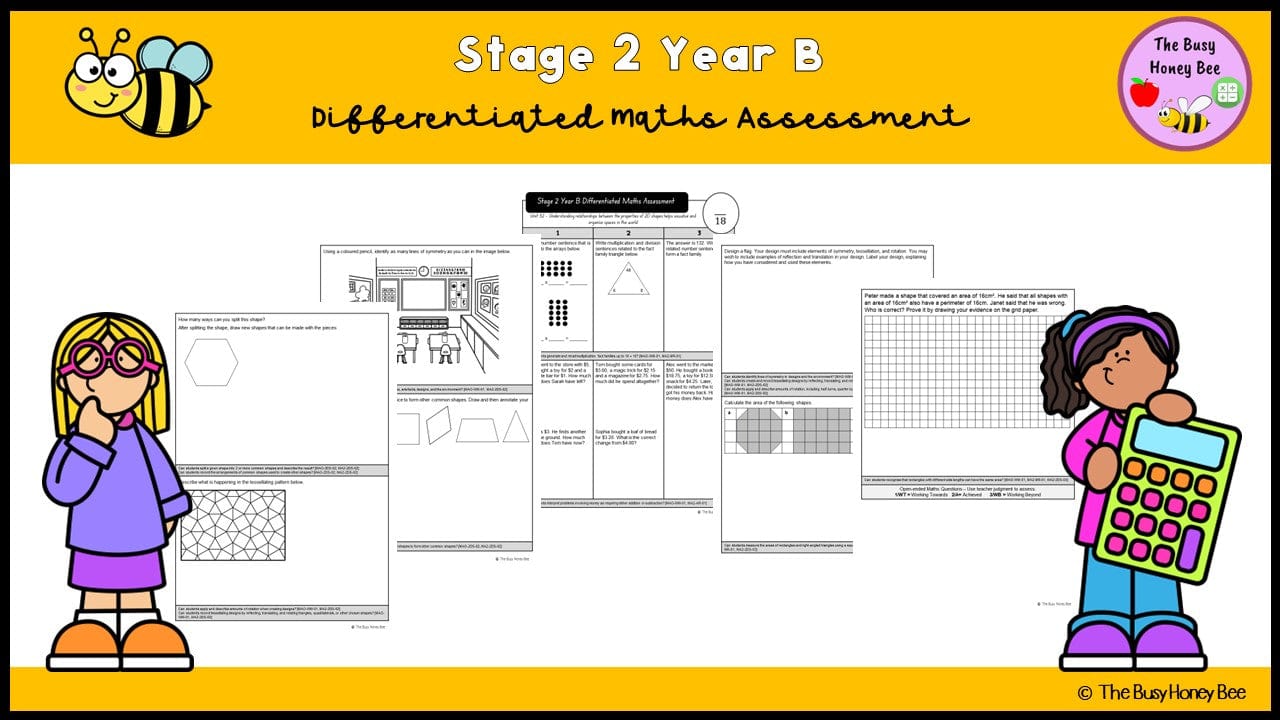 Stage 2 Year B Differentiated Maths Assessment Unit 32 - Microsoft Word Document