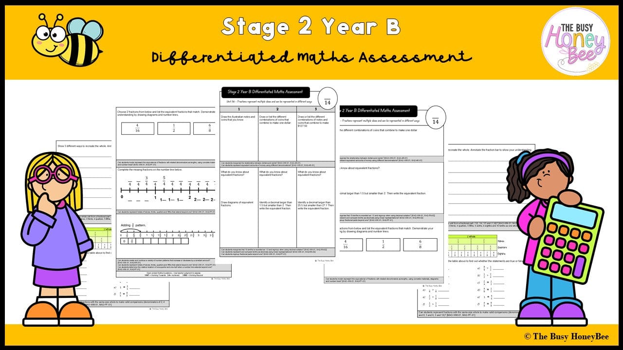 Stage 2 Year B Differentiated Maths Assessment Unit 36 - Assessment