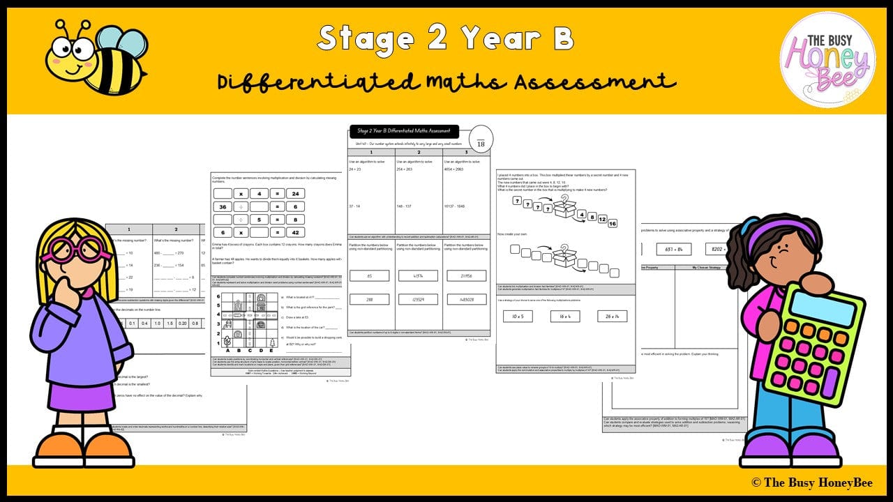 Stage 2 Year B Differentiated Maths Assessment Unit 40 - Assessment