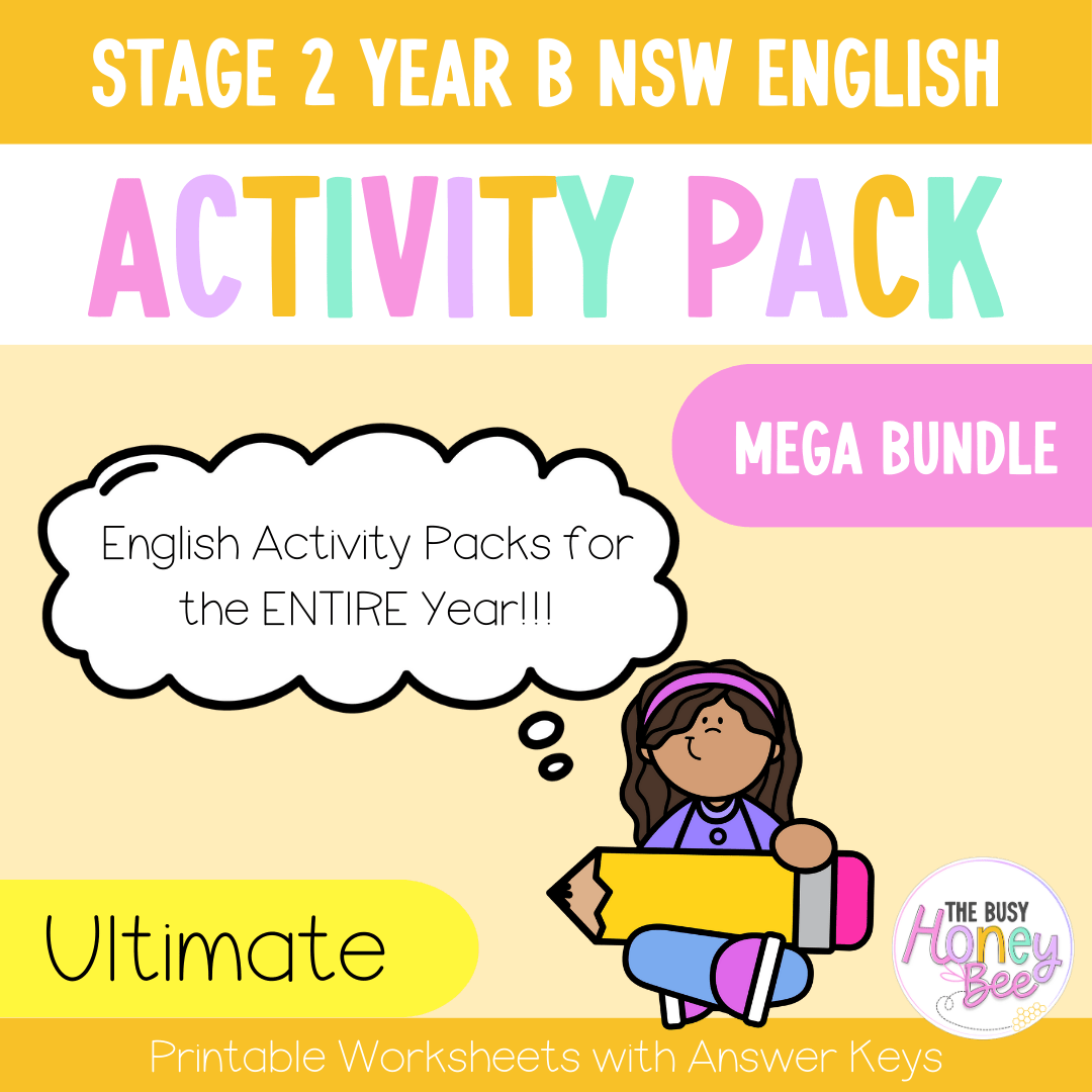 Stage 2 Year B English Activity Pack ULTIMATE Mega Bundle - Activity Pack