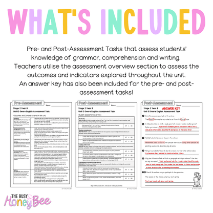 Stage 2 Year B English Pre- and Post-Assessment Unit 10 Genre - Assessment