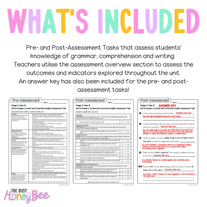 Stage 2 Year B English Pre- and Post-Assessment Unit 12 Imagery, symbol and connotation - Assessment