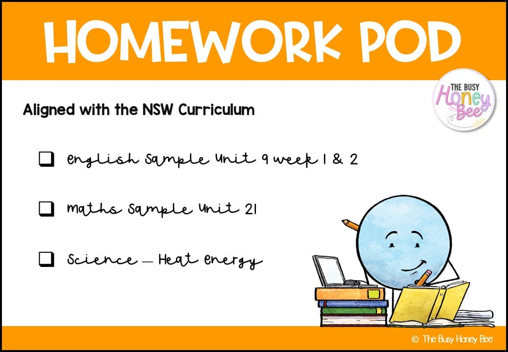 Stage 2 Year B Homework/Learning Pod 21 - Homework | Casual Teaching